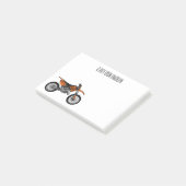 ロードバイク/モトクロスアニメから外れたダートバイク ポストイット (アングル)