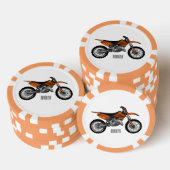 ロードバイク/モトクロスアニメから外れたダートバイク ポーカーチップ (積み重ね)