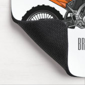 ロードバイク/モトクロスアニメから外れたダートバイク マウスパッド (コーナー)