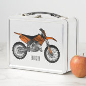 ロードバイク/モトクロスアニメから外れたダートバイク メタルランチボックス (インサイチュ)