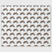 ロードバイク/モトクロスアニメから外れたダートバイク ラッピングペーパー (フラット)