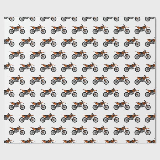 ロードバイク/モトクロスアニメから外れたダートバイク ラッピングペーパー (フラット)