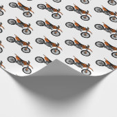 ロードバイク/モトクロスアニメから外れたダートバイク ラッピングペーパー (角)