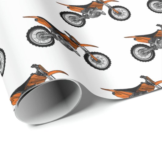 ロードバイク/モトクロスアニメから外れたダートバイク ラッピングペーパー (ロールコーナー)