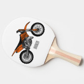 ロードバイク/モトクロスアニメから外れたダートバイク 卓球ラケット (横)