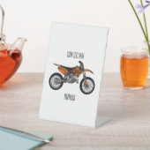 ロードバイク/モトクロスアニメから外れたダートバイク 台座サイン (インサイチュ)