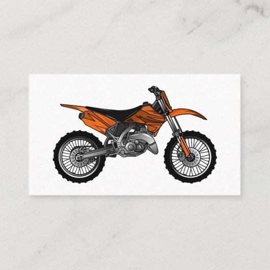 ロードバイク/モトクロスアニメから外れたダートバイク 名刺 (裏面)