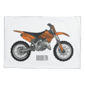 ロードバイク/モトクロスアニメから外れたダートバイク 枕カバー (裏面)