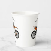 ロードバイク/モトクロスアニメから外れたダートバイク 紙コップ (左)