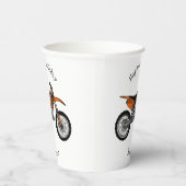 ロードバイク/モトクロスアニメから外れたダートバイク 紙コップ (右)