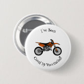 ロードバイク/モトクロスアニメから外れたダートバイク 缶バッジ (正面&裏面)