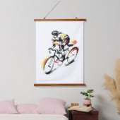 ロードバイク 吊り下げ型タペストリー (寝室)