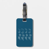 ロードバイク、登る、サイクリングデジタルプリント ラゲッジタグ (裏面縦)