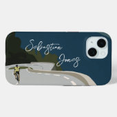 ロードバイク、登る、サイクリングデジタルプリント Case-Mate iPhoneケース (裏面 (横))