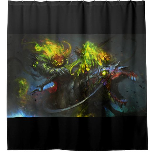 ロードパンプキントン シャワーカーテン (正面)