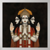 ロードブラーマモダンアスピリチュアルポートレート絵を描ズ ポスター (正面)