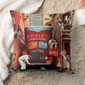 ロードブロックバイノーマンロックウェル クッション (ブランケット)