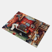 ロードブロックバイノーマンロックウェル ドアマット (アングル)