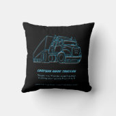 ロードヘアラージュセミトラックブルーのロゴ クッション (裏面)