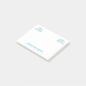 ロードヘアラージュセミトラックブルーのロゴ ポストイット (アングル)