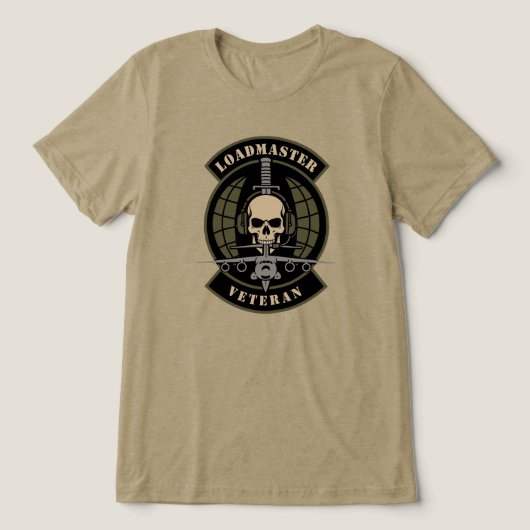ロードマスター退役航空輸送作戦エンブレム トライブレンドTシャツ (デザイン正面)