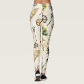 ロードマップのシームレスなパターン レギンス (裏面)