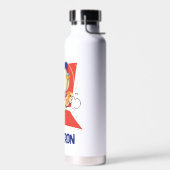 ロードランナー™ビープ音が鳴る！™夕日 |名前の追加 ウォーターボトル (左面)