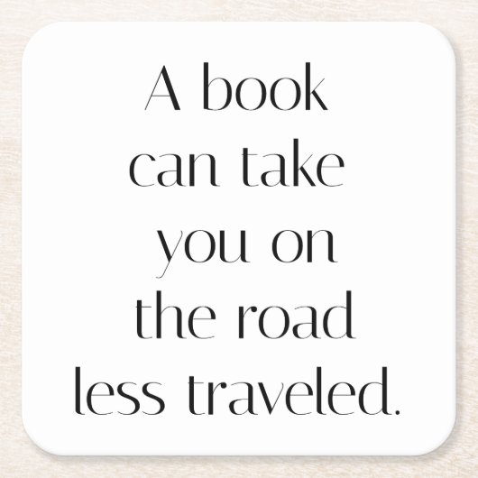 ロードレス走行紙コースター スクエアペーパーコースター (正面)