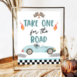 ロードレースカー2速誕生日 ポスター