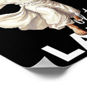 ロードレーンおもしろいクリスチャン側溝ボーリングL ポスター (角)