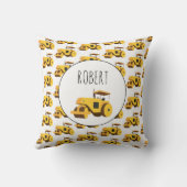 ロードローラコンパクタ建築トラックボーイズ名 クッション (裏面)