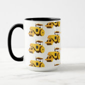 ロードローラコンパクタ建築トラック マグカップ (左)