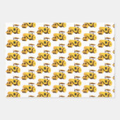 ロードローラコンパクタ建築トラック ラッピングペーパーシート (正面2)