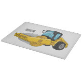 ロードローラー漫画イラストレーション カッティングボード (角)