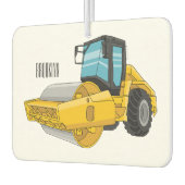 ロードローラー漫画イラストレーション カーエアーフレッシュナー (左)