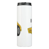 ロードローラー漫画イラストレーション タンブラー (裏面)