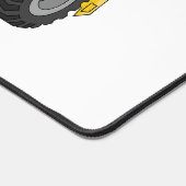 ロードローラー漫画イラストレーション デスクマット (コーナー)