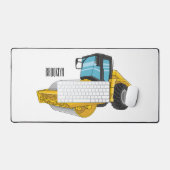 ロードローラー漫画イラストレーション デスクマット (キーボード&マウス)