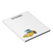 ロードローラー漫画イラストレーション ノートパッド (アングル)