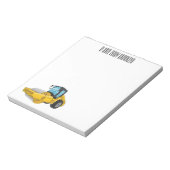 ロードローラー漫画イラストレーション ノートパッド (回転)