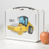ロードローラー漫画イラストレーション メタルランチボックス (インサイチュ)