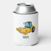 ロードローラー漫画イラストレーション 缶クーラー (缶裏面)