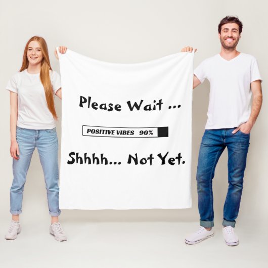 "ロード中のバー"クールやる気を起こさせるフリースブランケット フリースブランケット (インサイチュ)