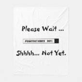 "ロード中のバー"クールやる気を起こさせるフリースブランケット フリースブランケット (正面)