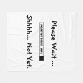 "ロード中のバー"クールやる気を起こさせるフリースブランケット フリースブランケット (正面(横))