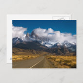 ロード山フィッツロイ,パタゴニア ポストカード (正面/裏面)