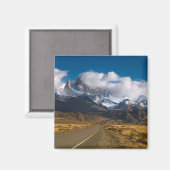 ロード山フィッツロイ，パタゴニア マグネット (正面/裏面)