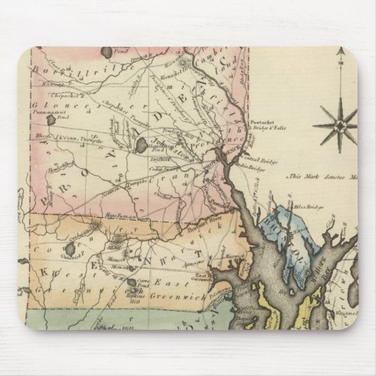 ロード島 マウスパッド (正面)