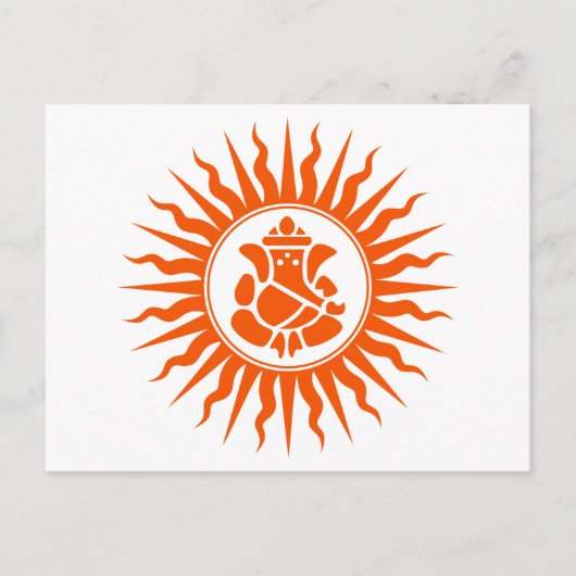 ロード・ガネーシャ・サイン ポストカード (正面)