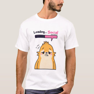 ロード…ソーシャルエネルギー – かわいい疲れたドードルチャラクト Tシャツ